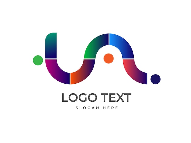 plantilla del logotipo moderno de forma única de las Naciones Unidas