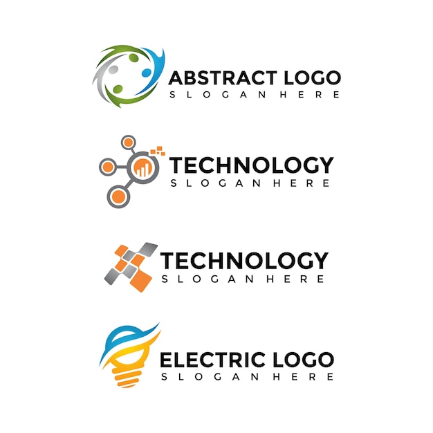 Vector plantilla de logotipo moderno y minimalista