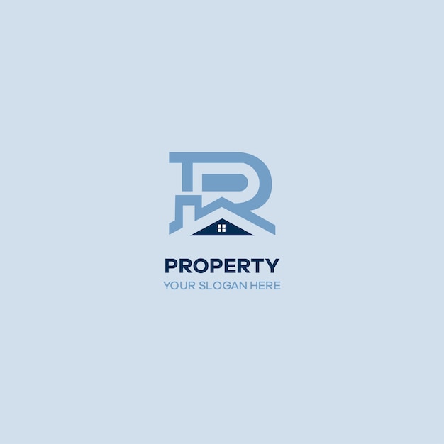 Vector plantilla de logotipo moderno de propiedad inmobiliaria