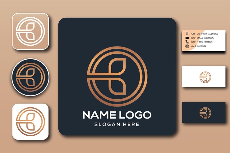 plantilla de logotipo de monograma b