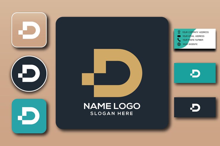 plantilla de logotipo de monograma d