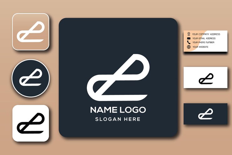 Vector plantilla de logotipo de monograma dp