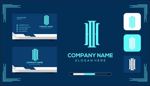 plantilla del logotipo del monograma HO