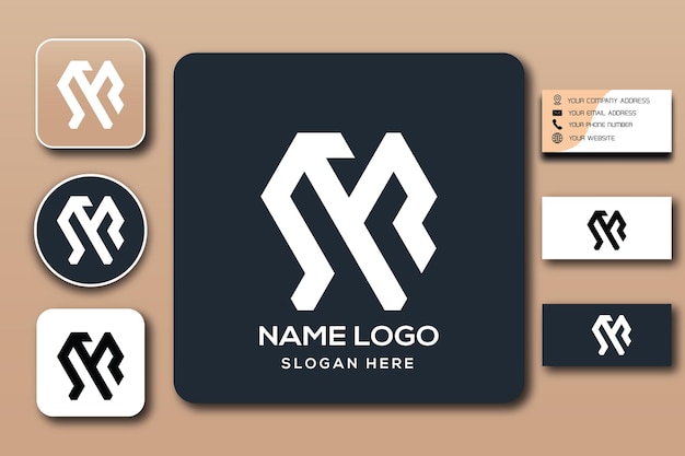 Plantilla de logotipo de monograma SYR