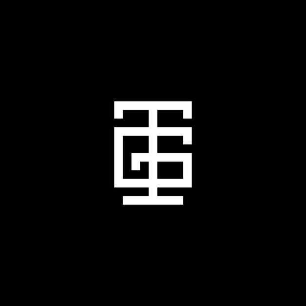 Plantilla de logotipo de monograma TG GT de letra limpia y mínima basada en inicial Diseño de vector de alfabeto de lujo elegante