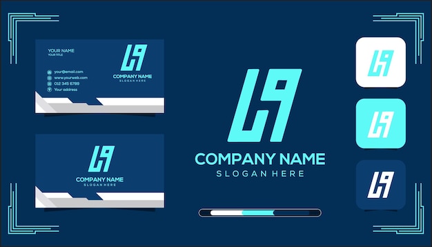 plantilla del logotipo del monograma Vector LQ