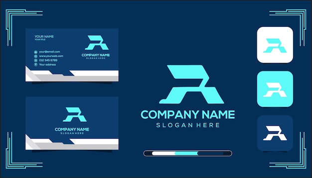 plantilla del logotipo del monograma del vector R