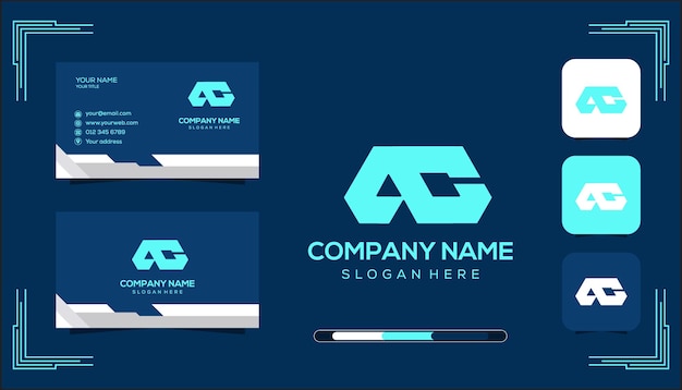 plantilla del logotipo del monograma vectorial AC