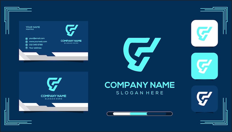 Vector plantilla de logotipo de monograma vectorial gl