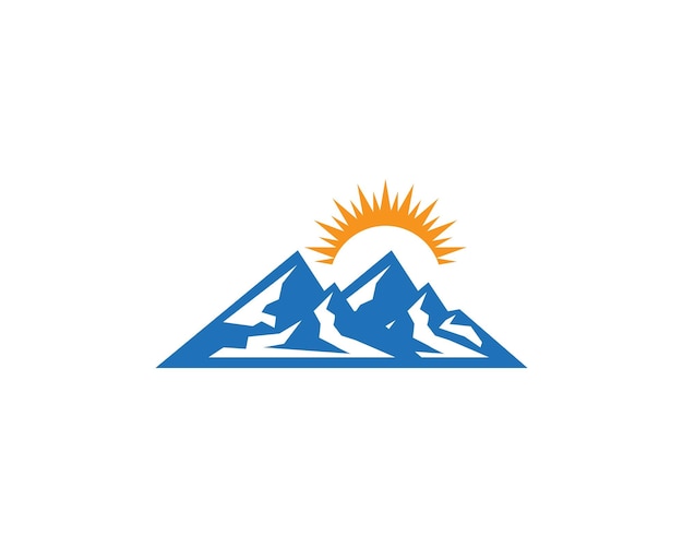 Plantilla de logotipo de montañas