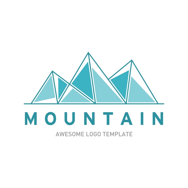 Plantilla de logotipo de montañas