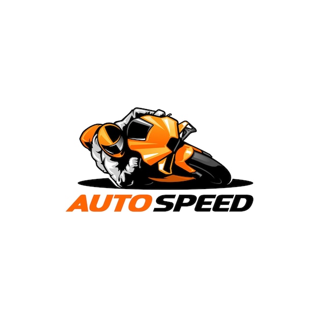 Plantilla de logotipo de Motosport Logotipo perfecto para equipos de carreras, distribuidores de motos y comunidad de motos