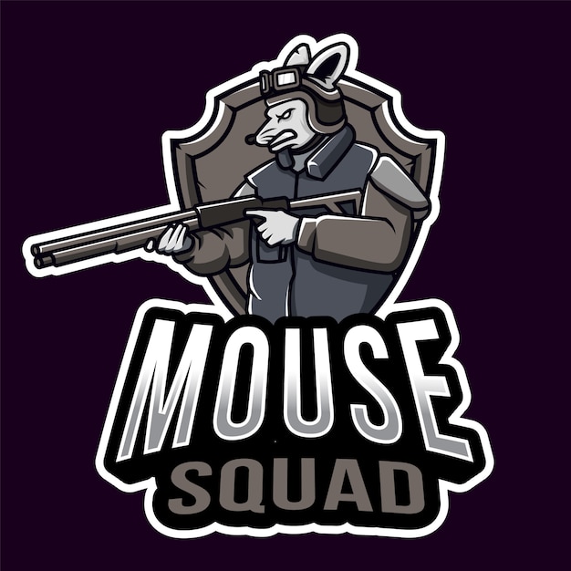 Plantilla de logotipo de Mouse Squad Esport