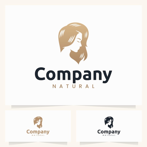 Plantilla de logotipo de mujeres hermosas