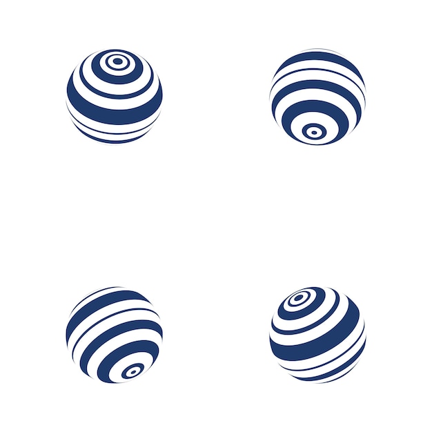 Plantilla de logotipo de mundo de alambre