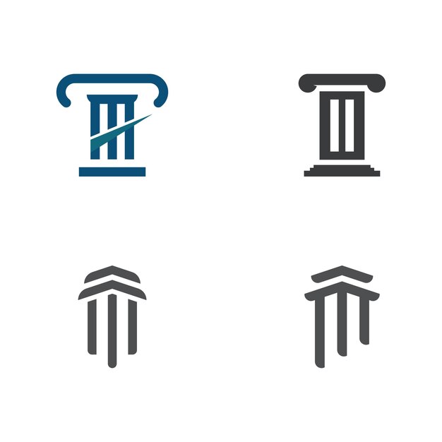 Plantilla de logotipo de museo con concepto minimalista y moderno