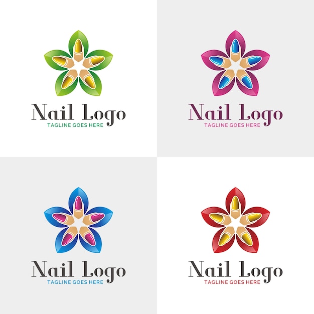 Plantilla de logotipo Nail Salon.