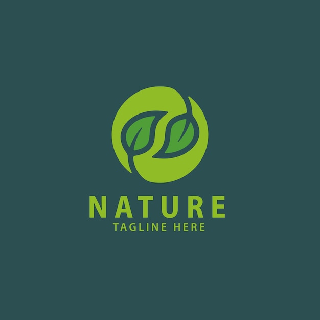 Plantilla de logotipo de naturaleza