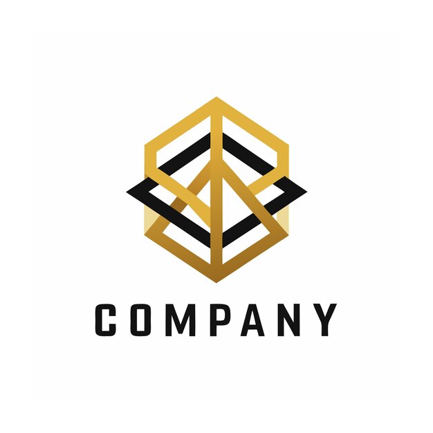 plantilla de logotipo de negocio creativo de tipo minimalista