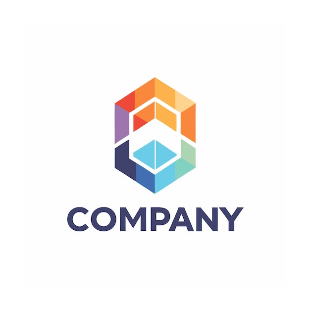 plantilla de logotipo de negocio creativo de tipo minimalista
