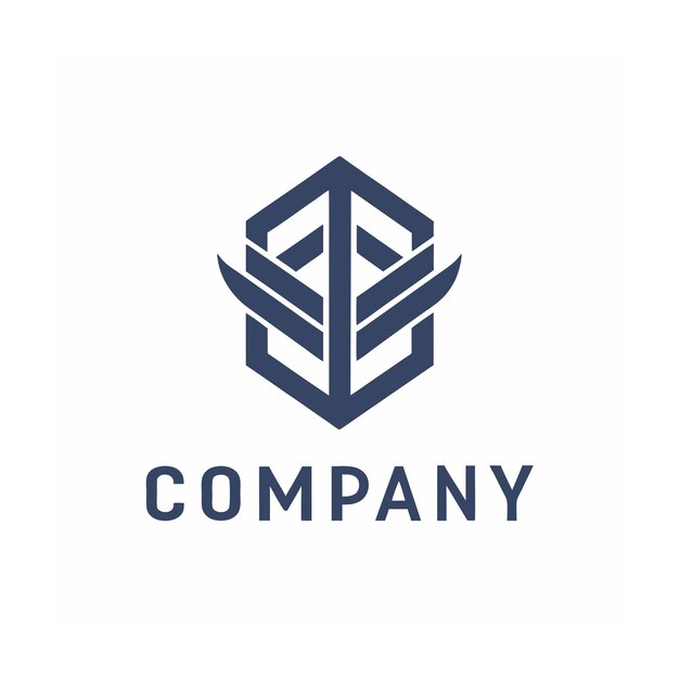 plantilla de logotipo de negocio creativo de tipo minimalista