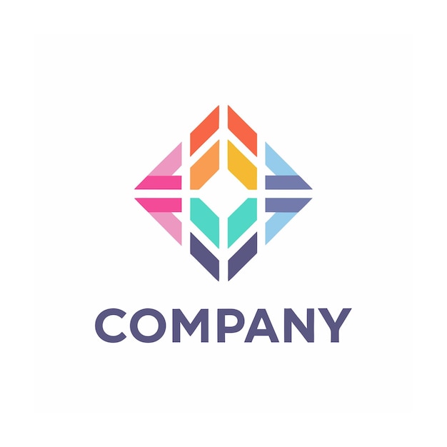 plantilla de logotipo de negocio creativo de tipo minimalista