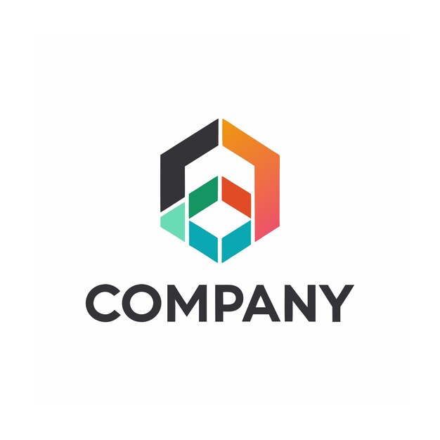 plantilla de logotipo de negocio creativo de tipo minimalista