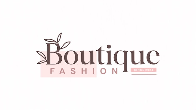 Vector plantilla de logotipo de negocio diseño de marca de moda boutique