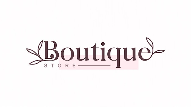 plantilla de logotipo de negocio diseño de marca de moda boutique