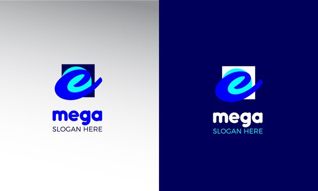 plantilla de logotipo de negocio moderno con monograma E