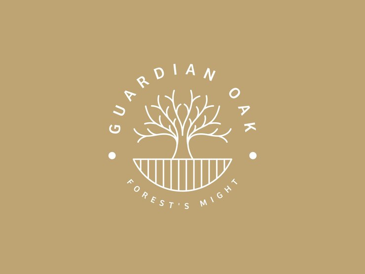 Vector plantilla de logotipo para negocios y empresas con árbol de roble