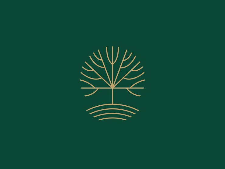 Vector plantilla de logotipo para negocios y empresas con árbol de roble