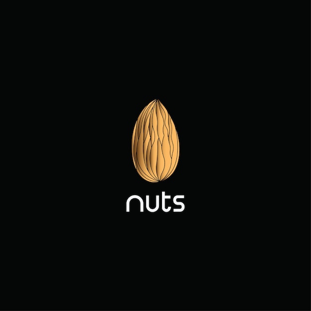 Plantilla de logotipo de nueces