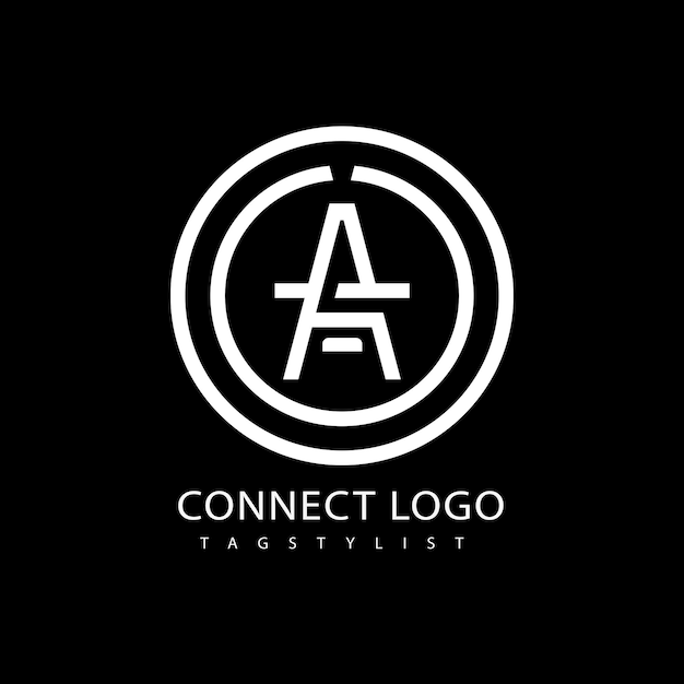 Una plantilla de logotipo O posterior