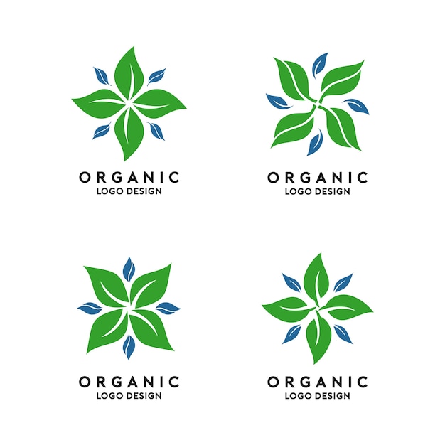Plantilla de logotipo orgánico abstracto