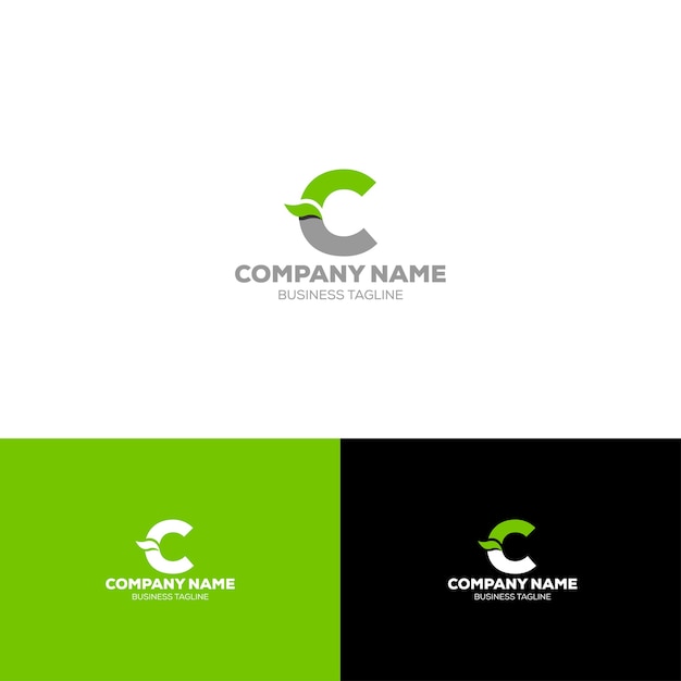 Plantilla de logotipo orgánico letra C