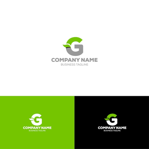 Plantilla de logotipo orgánico letra G