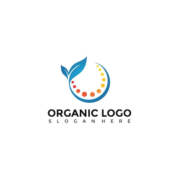 Plantilla de logotipo orgánico y de la naturaleza