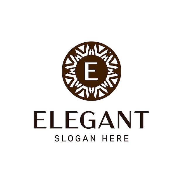 Plantilla de logotipo ornamental premium para empresas de lujo