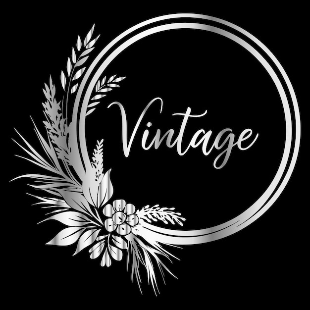 plantilla de logotipo ornamental vintage logotipo de lujo retro para el diseño