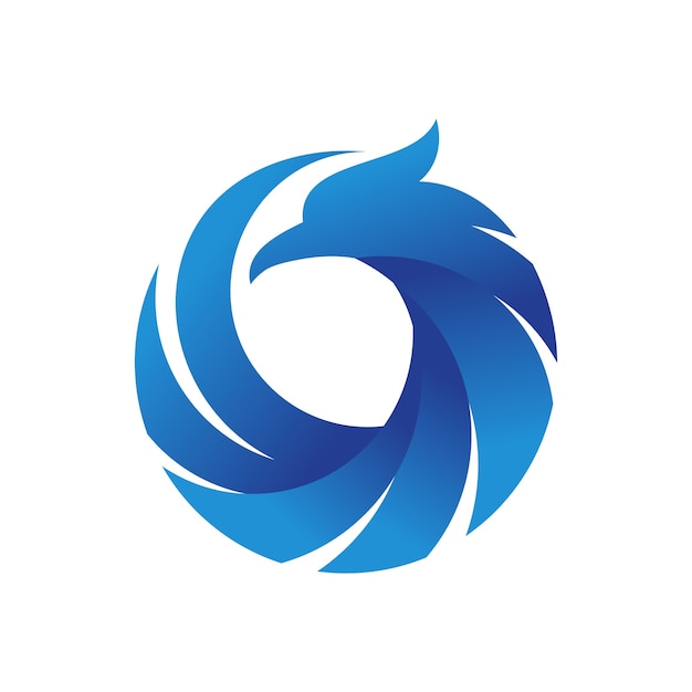 Plantilla de logotipo de pájaro fénix