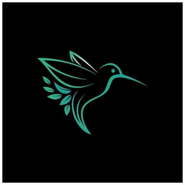 plantilla de logotipo de pájaro Vector de diseño de íconos voladores de animales abstractos
