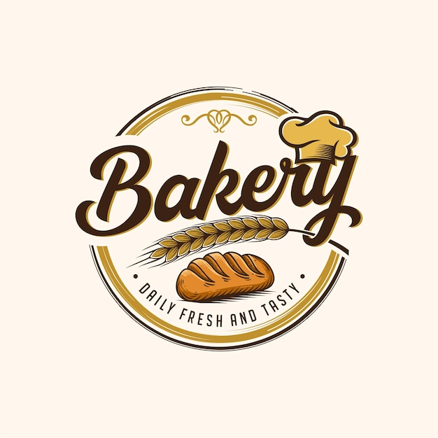 Vector plantilla de logotipo de panadería