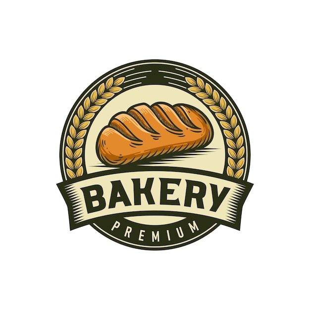 plantilla del logotipo de la panadería