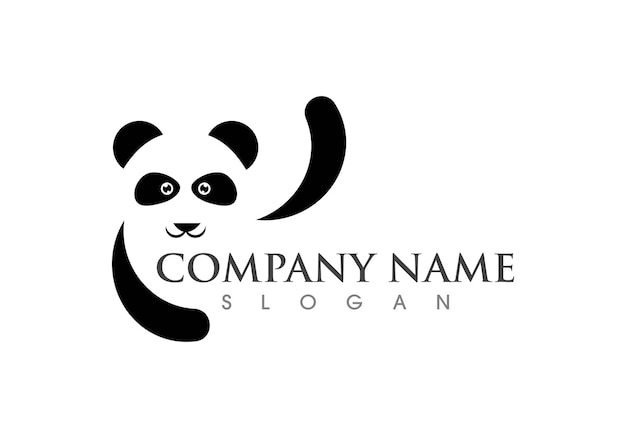 Plantilla de logotipo de Panda