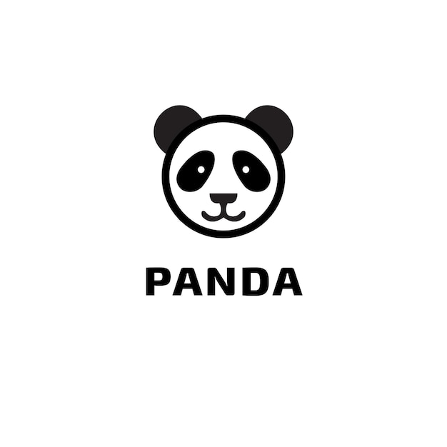 Plantilla de logotipo de Panda
