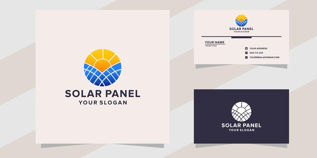 Plantilla de logotipo de panel solar