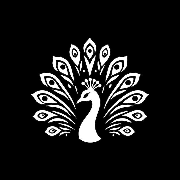 plantilla de logotipo de pavo real icono de identidad de marca aislado gráfico vectorial abstracto