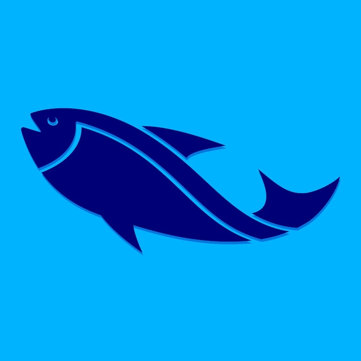 plantilla del logotipo de los peces vectores libres