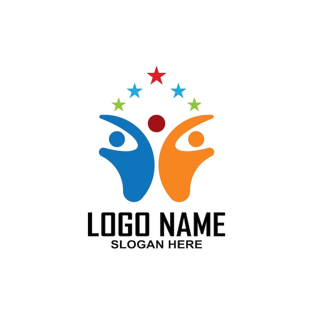 plantilla de logotipo de People Care